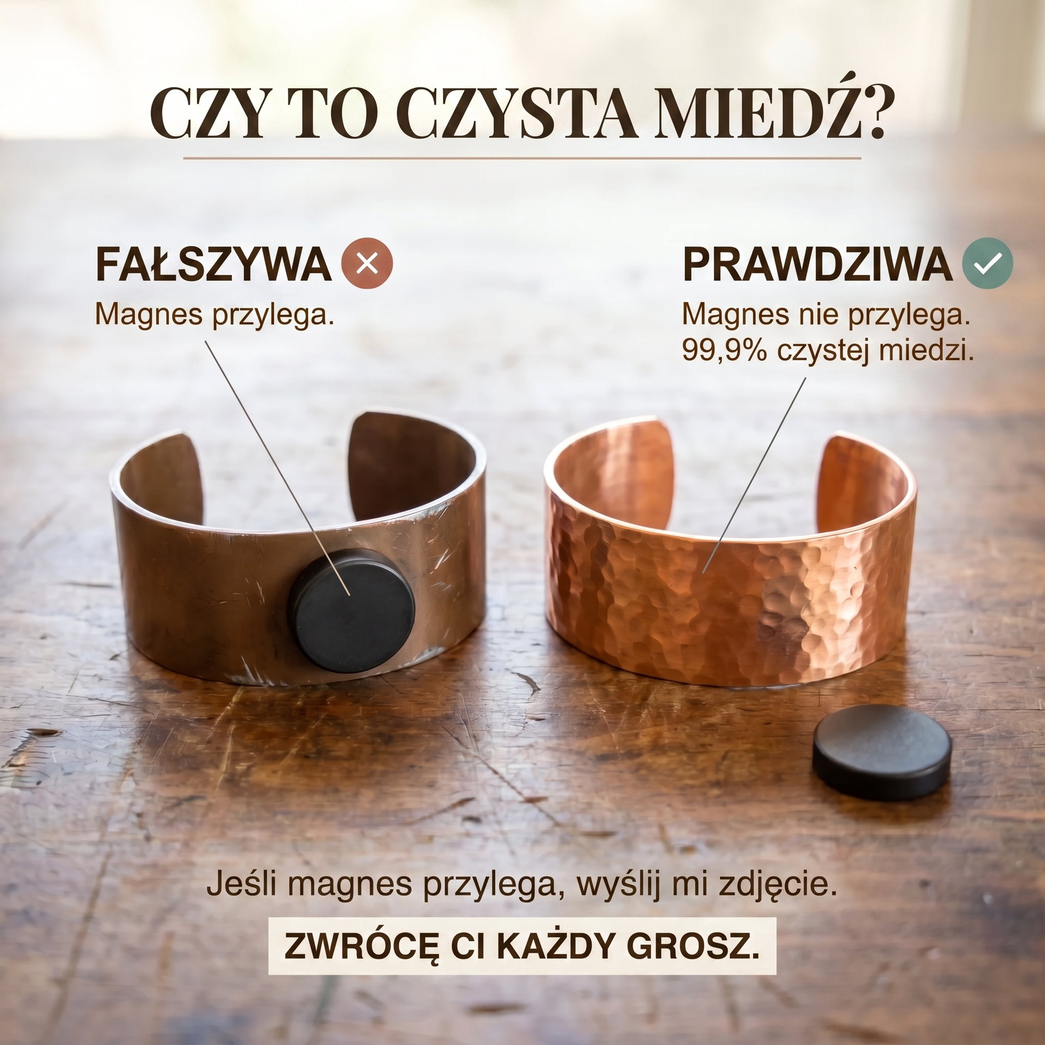 Naszyjnik Miedź Zofii – Cedr